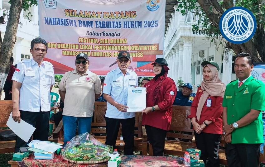 MoU Fakultas Hukum Uniss dengan Peradi, LBH Ansor Kendal Beri Motivasi untuk Mahasiswa Baru