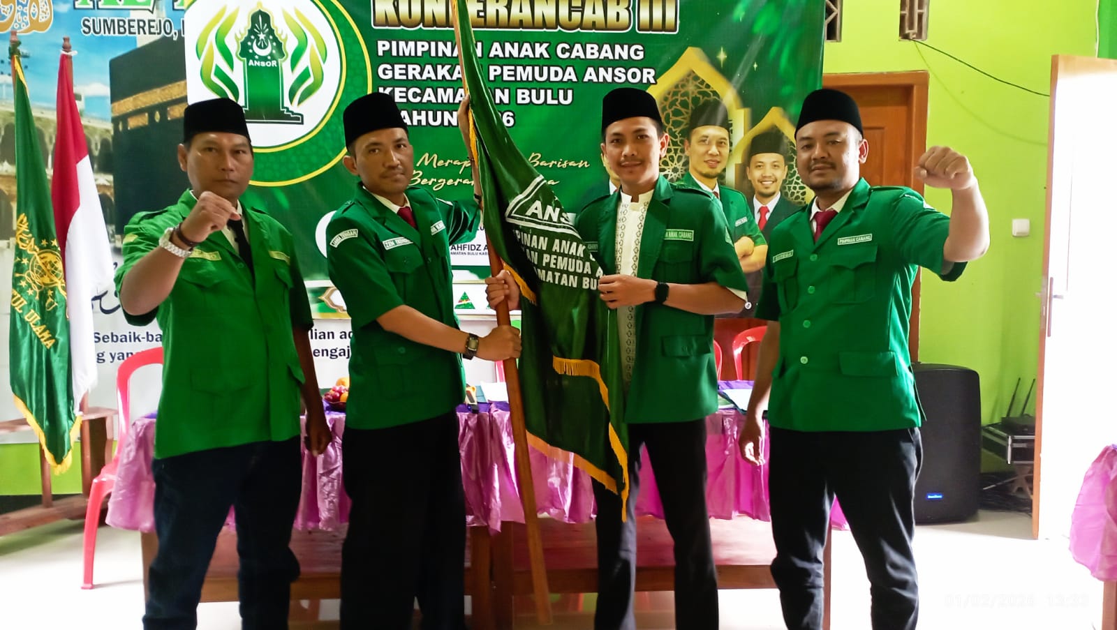 Haris Adiantoro Kembali Pimpin PAC GP Ansor Kecamatan Bulu Masa Khidmah 2026–2029